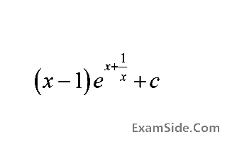 JEE Main 2014 (Offline) Mathematics - Indefinite Integrals Question 83 English Option 3