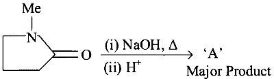 JEE Main 2023 (Online) 13th April Morning Shift Chemistry - Aldehydes, Ketones and Carboxylic Acids Question 103 English