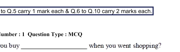 Question diagram