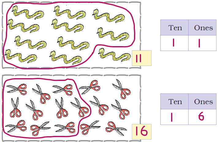 NCERT Solutions Class 1 Maths Chapter 5 Numbers from Ten to Twenty - 11