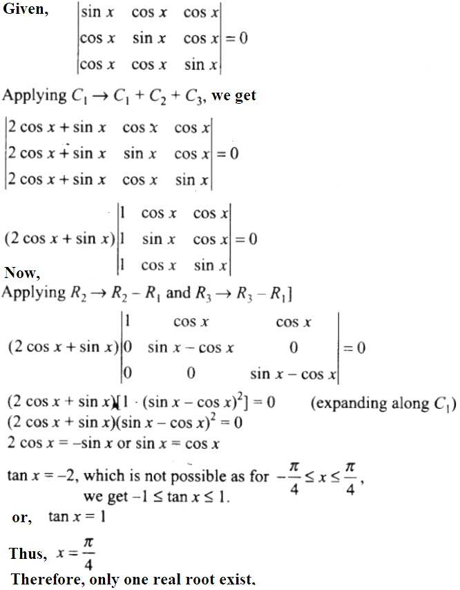 NCERT Exemplar Solutions Class 12 Mathematics Chapter 4 - 64