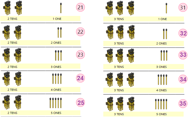 NCERT Solutions Class 1 Maths Chapter 8 Numbers from Twenty-one to Fifty - 13