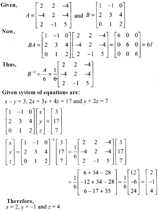 NCERT Exemplar Solutions Class 12 Mathematics Chapter 4 - 46