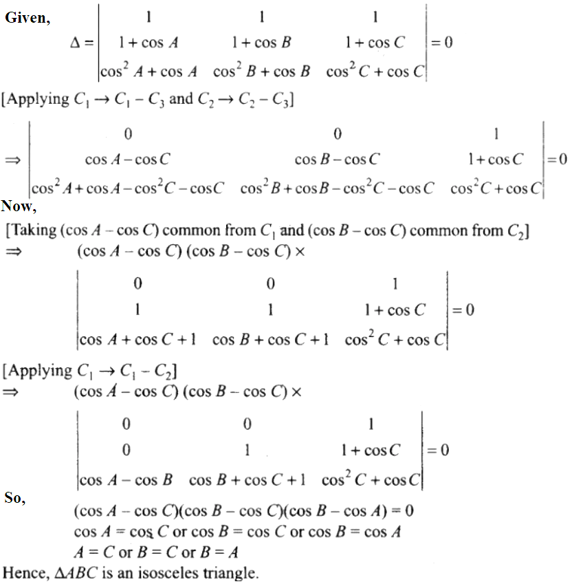 NCERT Exemplar Solutions Class 12 Mathematics Chapter 4 - 36