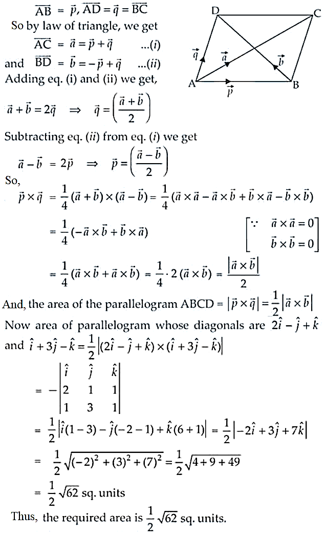 NCERT Exemplar Solutions Class 12 Mathematics Chapter 10 - 52